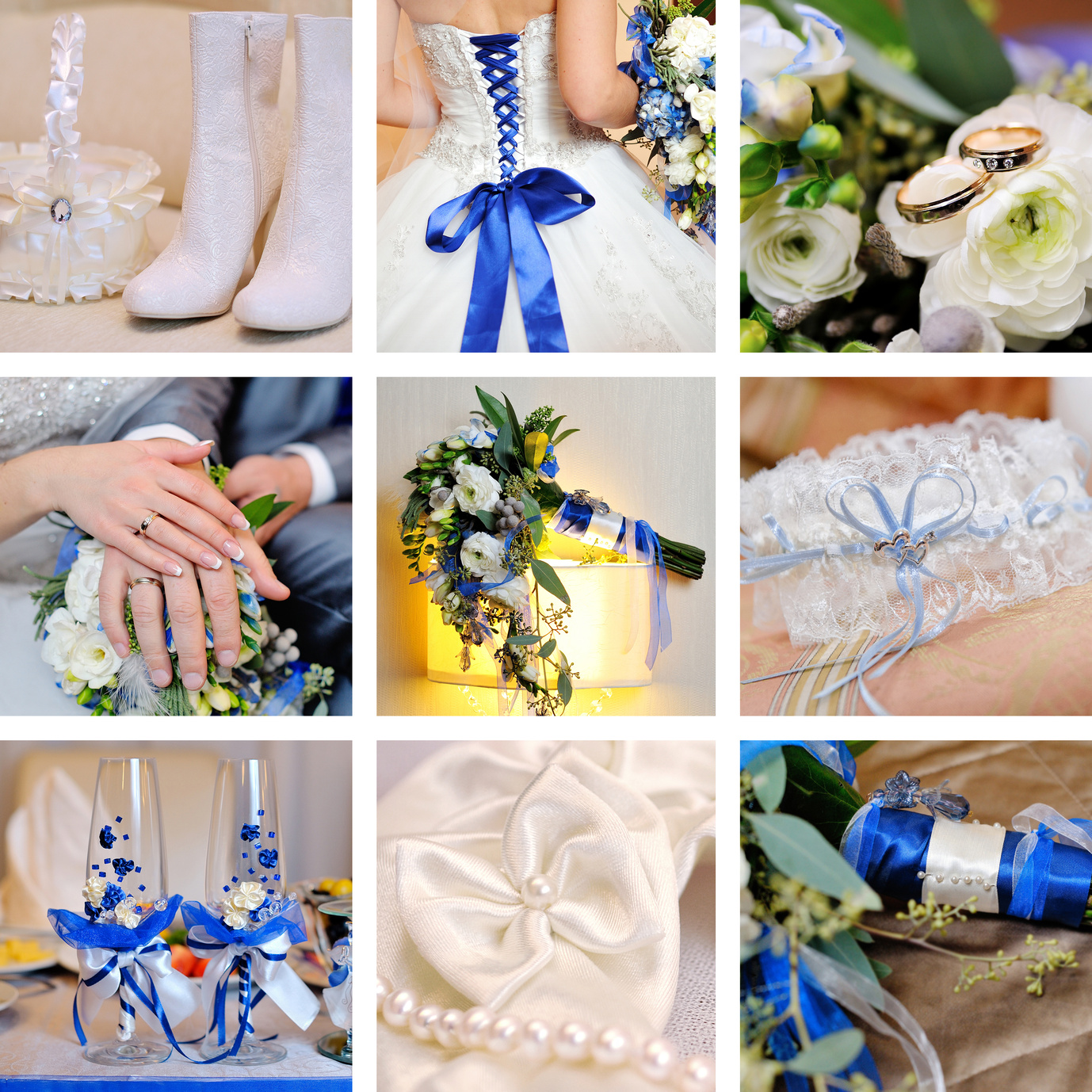 Hochzeit Blau Weiss