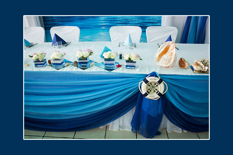 Meeresthema Hochzeit