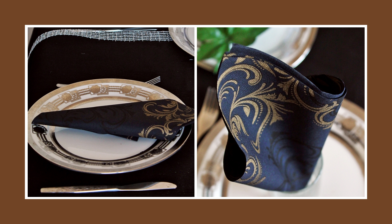 Elegante deko idee goldene hochzeit in schwarz gold – russische ...