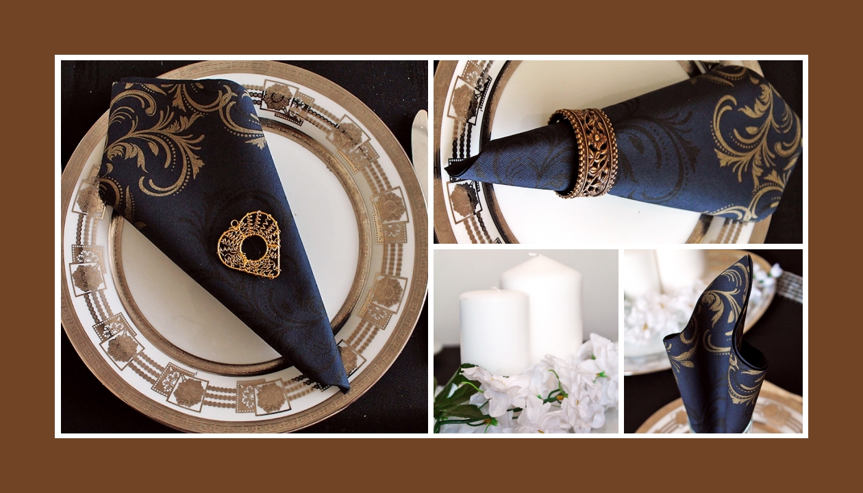 Elegante deko idee goldene hochzeit in schwarz gold – russische ...